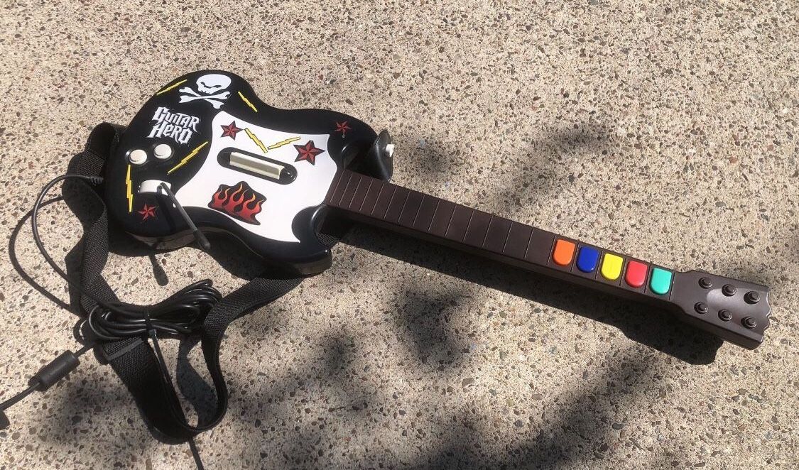 Guitar Hero PSLGH Gibson Octane Red Black SG Controller Playstation 2 PS2
