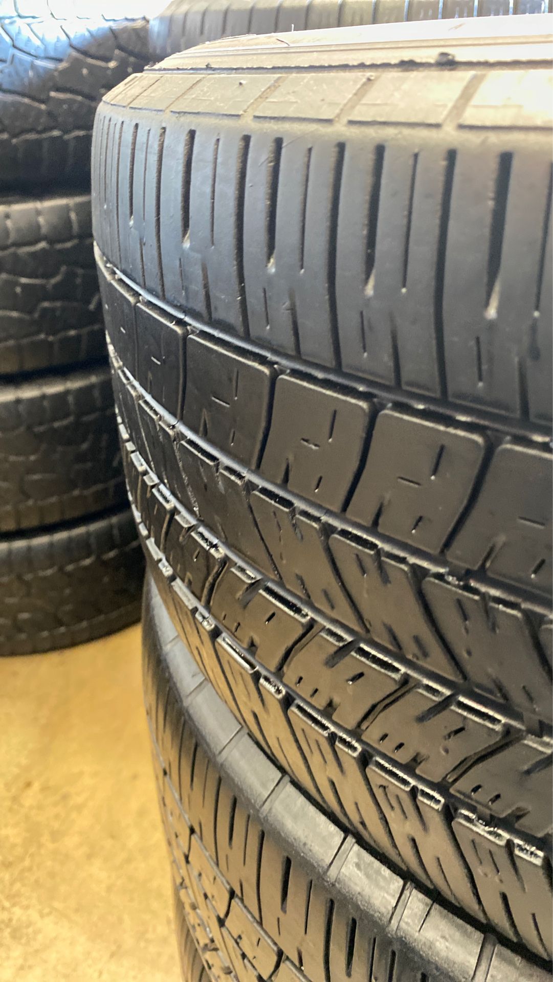 4 used tires 245/55/R18 good years. Free mount and high speed balance included