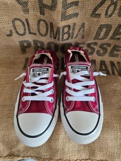 Red Cinch-back Converse All-Stars