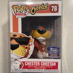 Chester Cheetah Funko Pop *MINT* Hollywood HQ Store Exclusive Cheetos Ad Icons 78 with protector Sunglasses