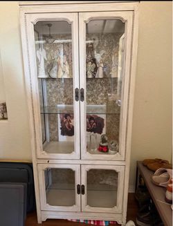 Vintage curio cabinet