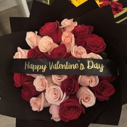Valentines Bouquet Flowers Roses Ramos