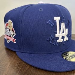 Los Angeles Dodgers BORN X RAISED 2024 World Series New Era Hat 7 1/8