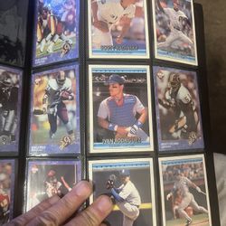 Baseball football basketball collectible cards