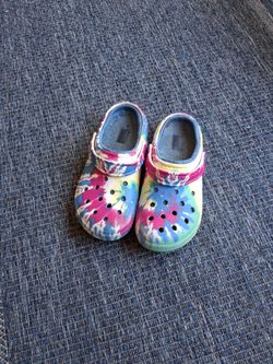 Tie dye CROCS
