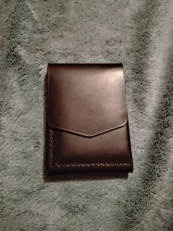 Black Chromexcel Horween Leather Minimalist Cash Wallet