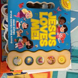 Jesus Loves Me 5-Button Songbook - Perfect Gift for Easter Baskets, Christmas, Birthdays, Baptisms, and More (Little Sunbeams)