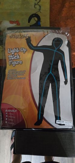 Stick Figure Halloween Costume XL