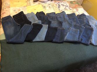 9 pantalones para niña talla 8 y 10 skinny super skinny y slim