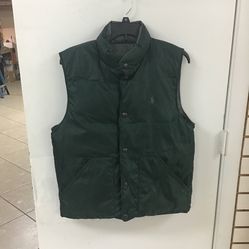 Polo Ralph Lauren Puffer Vest Reversible - Gray Green - Size S