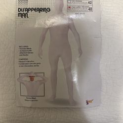 White Disappearing Man Costume 