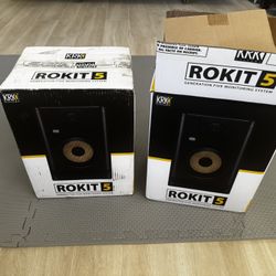 2x Pair Of KRK Rokit 5 G5 5-inch Powered Studio Monitor