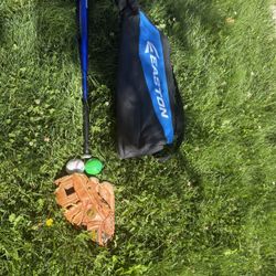 Baseball Kit - Bat, Glove, Balls, Bag