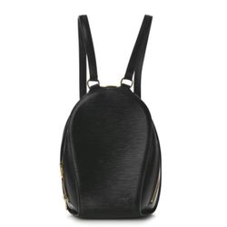 LOUIS VUITTON Epi Mabillon Backpack Black AUTHENTIC 