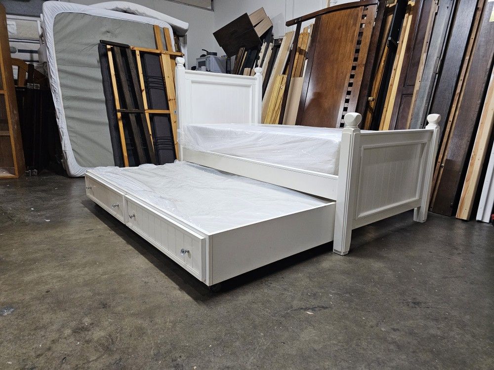 Twin Trundle Bed And Mattress 