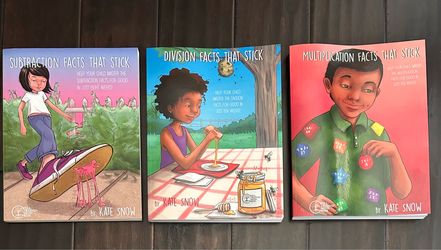 Set Of 3! Subtraction Multiplication Division Facts That Stick - NEW