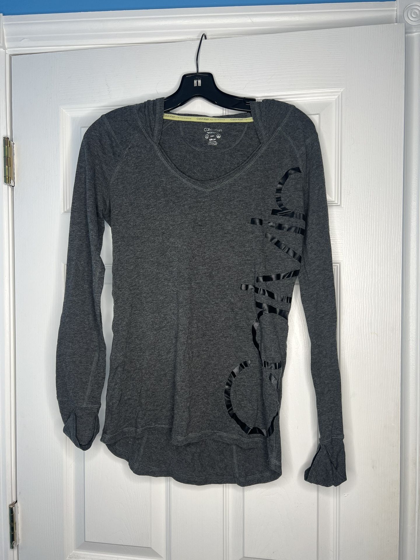 Calvin Klein Long Sleeve Hooded Performance Fleece Small