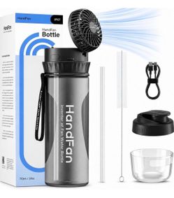 Wholesale - 20 oz Water Bottle with Fan ( start at 10)