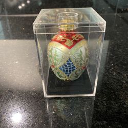 Unique Treasures Limited Glass Ornaments Handcrafted Glitter Fine Details w/Case