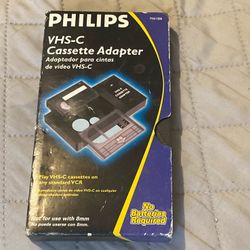 Philips VHS-C Cassette Adapter