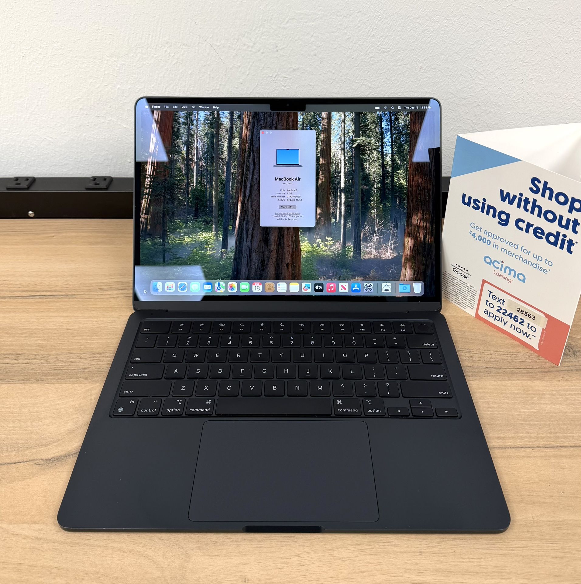 13 MacBook Air M2 8 Core**500GB SSD