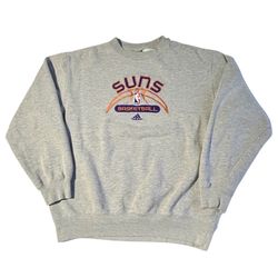 Vintage Adidas Phoenix Suns Sweatshirt Men’s Medium Grey NBA Basketball Pullover