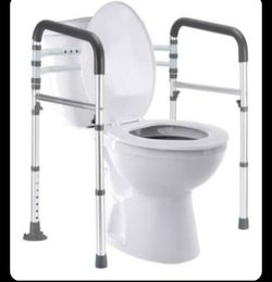 lianjindun toilet safety rails new open box , Adjustable Toilet Frame for Elderly, Seniors, Handicap & Disabled, Foldable Handicap Toilet Handles Fit 