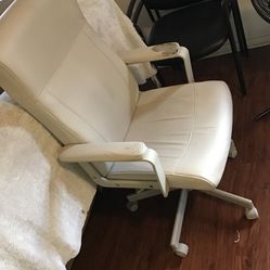 Cream Leather office Chair- Millberget, IKEA