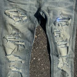 BRAND NEW MNML RHINESTONE DENIM 