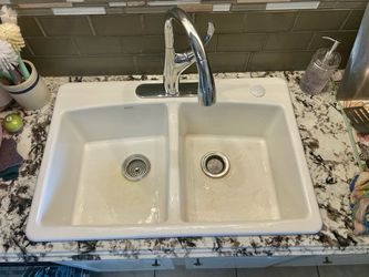 KOHLER Kitchen Drop-in Sink 33”x22”