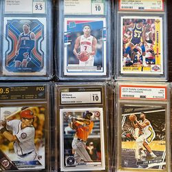 Graded Rookie Cards With Some Autos And All Current Players