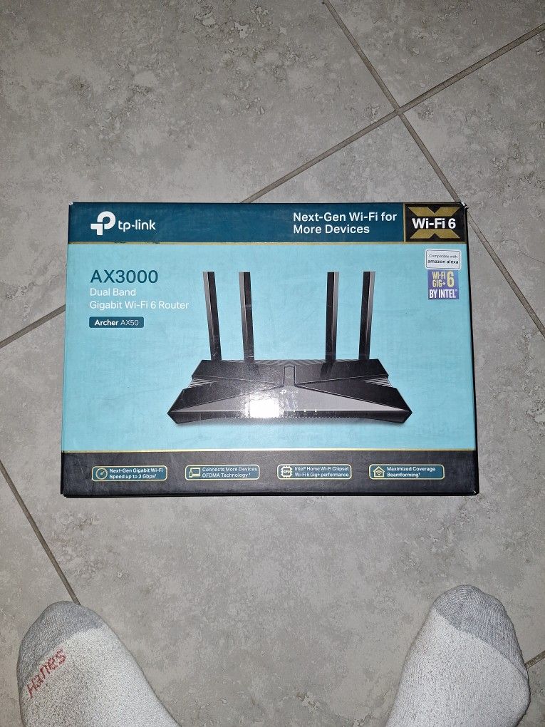 TP LINK AX3000 DUAL BAND GIGABIT WIFI 6 ROUTER