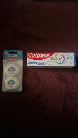 Colgate Toothpaste and Oral B Floss Bundle