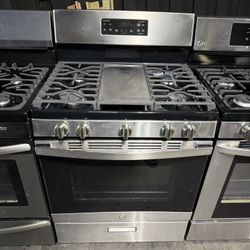 GE Stainless steel 5 burner range stove 