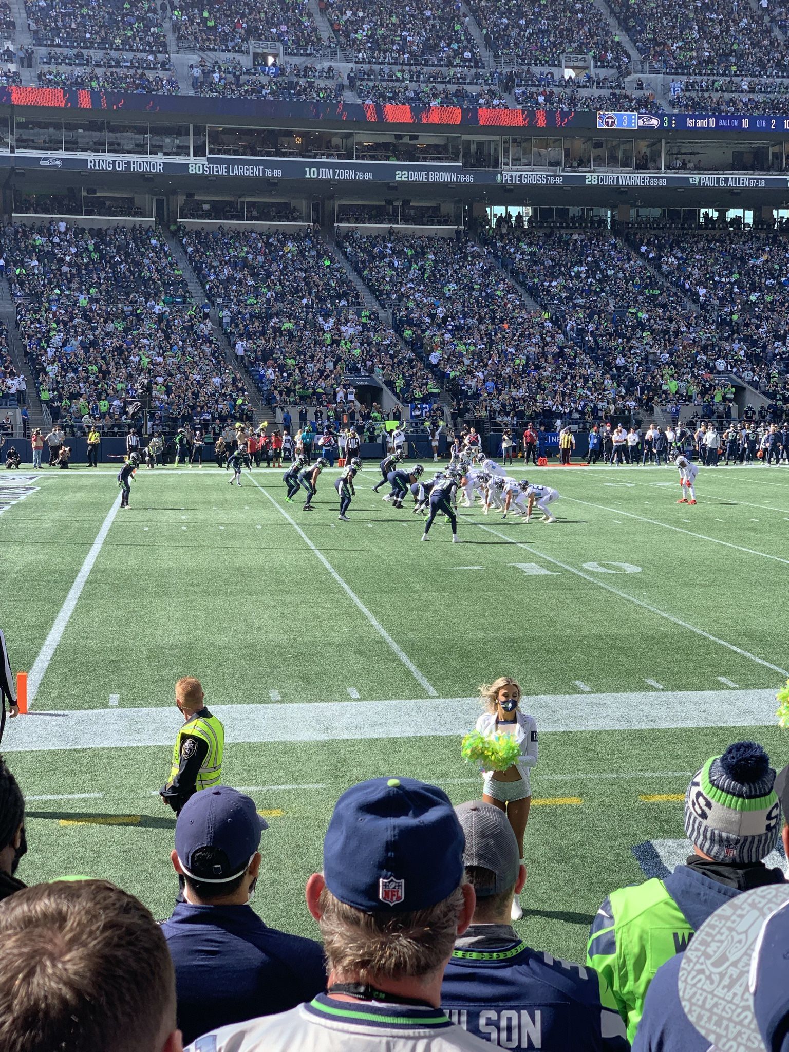 San Francisco 49ers at Seattle Seahawks  (Section 113, Row E, only 5 rows from the Field!)