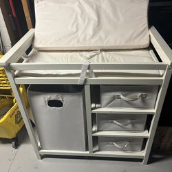 White Changing Table With ADDITIONAL pad And UNOPENED TOY