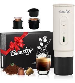 H02 PRO Portable Electric Espresso Maker, Portable Coffee Machine Compatible with NS Capsule Original Pods & Ground Coffee, Mini Travel Espresso maker