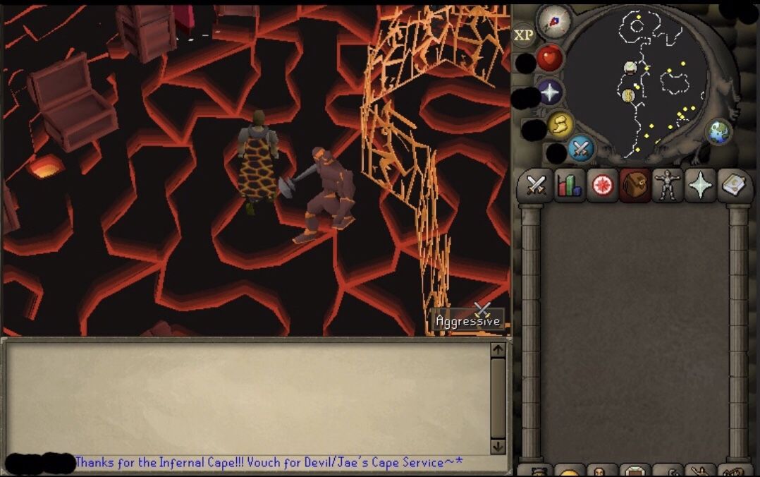 OSRS RuneScape Infernal Cape / Gold / Power leveling