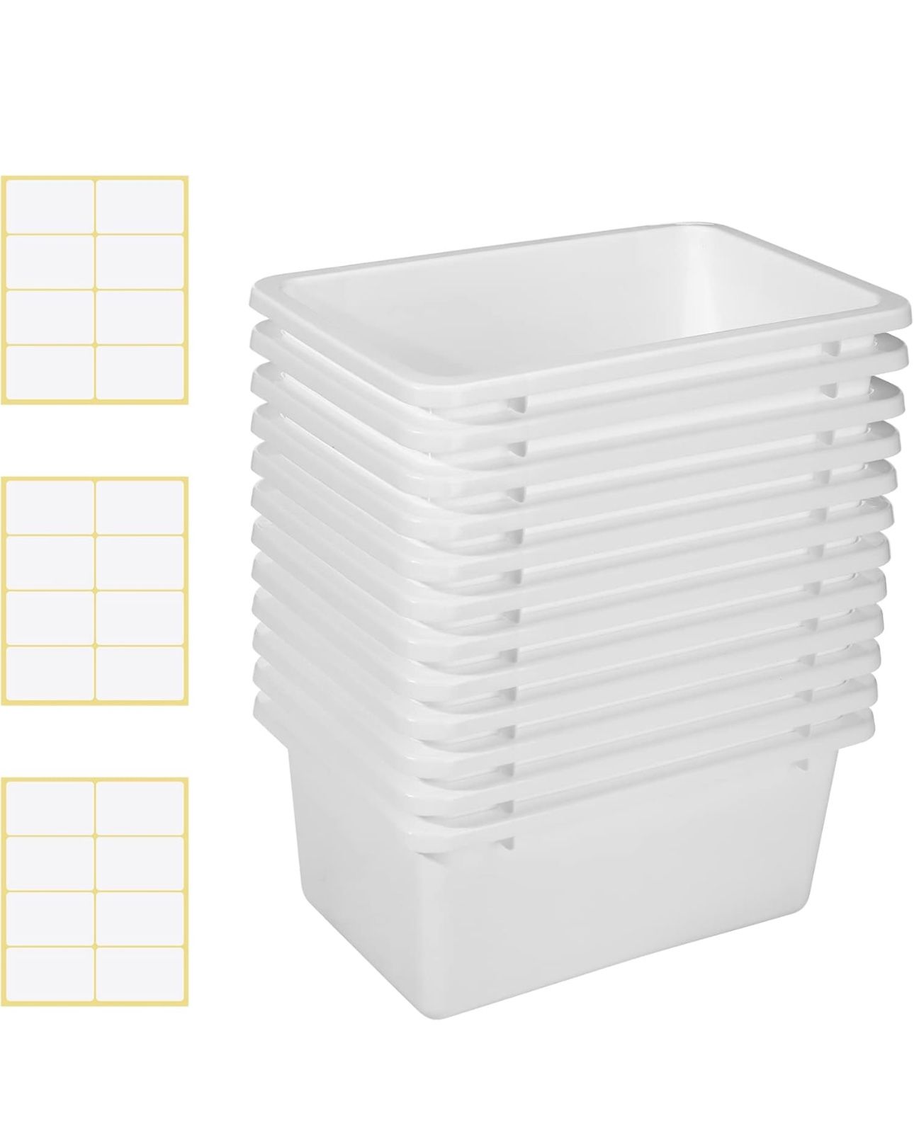 All New 12 Pieces Plastic Cubby Bins