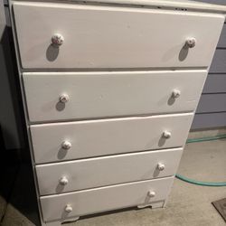 Chest Of Drawers 5 Drawer Real Wood