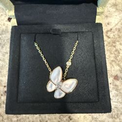 Van Cleef & Arpels 18k Rose Gold Diamond Necklace