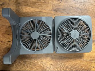 O2COOL Battery-Powered Window Fans (2 Available) – Great for Camping, RVs & Power Outages