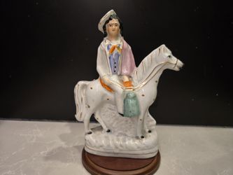 Staffordshire flatback pottery figurine