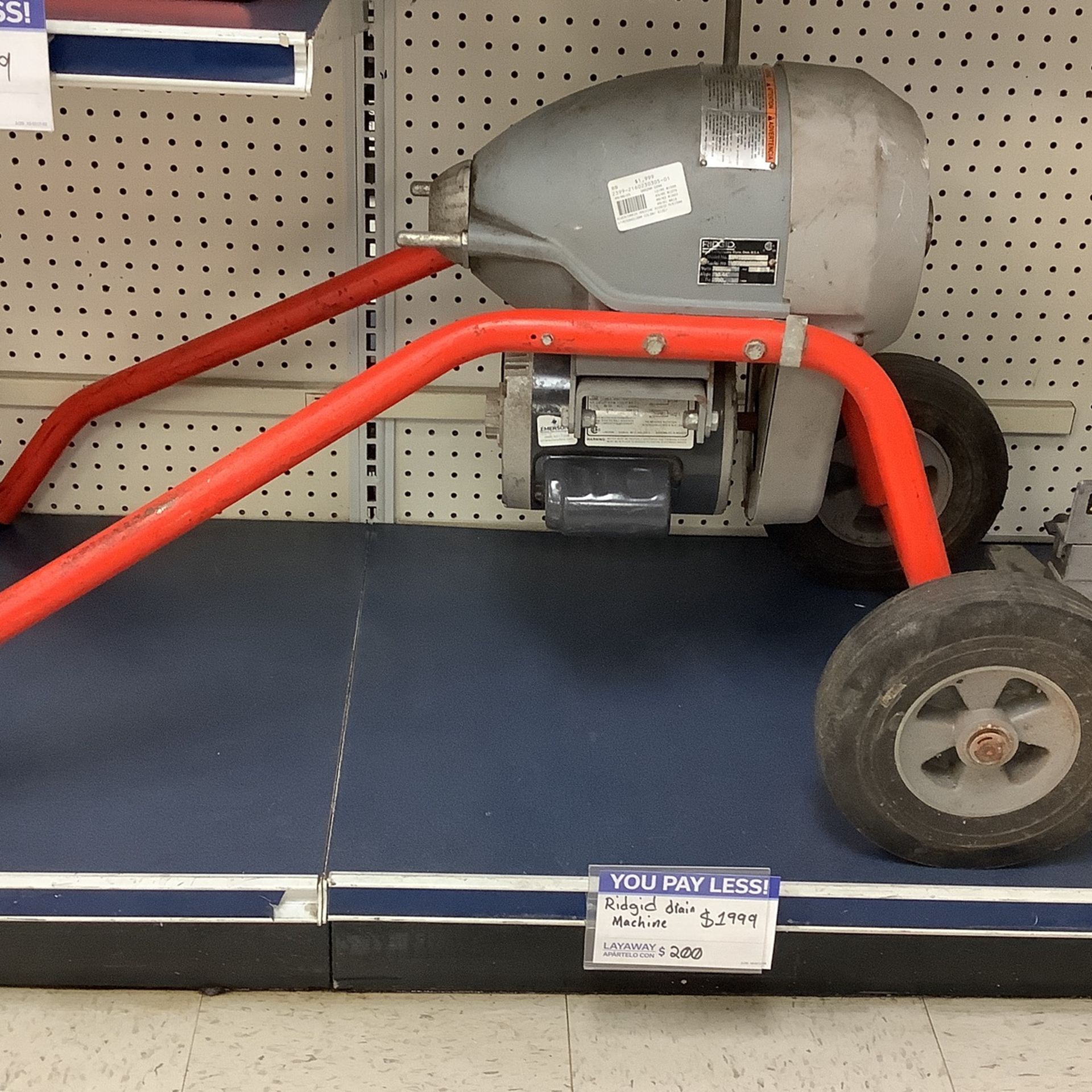Rigid Drain Machine With Two Metal Snakes