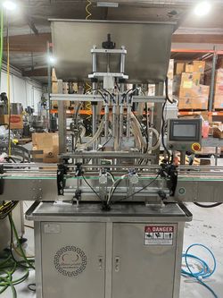 4 headed piston filler machine