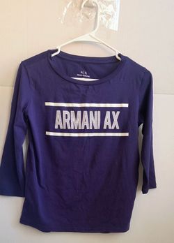Armani Exchange women's purple 3/4 Long Sleeve top Size XS