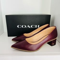 Coach Willa Leather Pump, Size 6/6.5