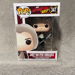 Janet Van Dyne Unmasked Funko Pop