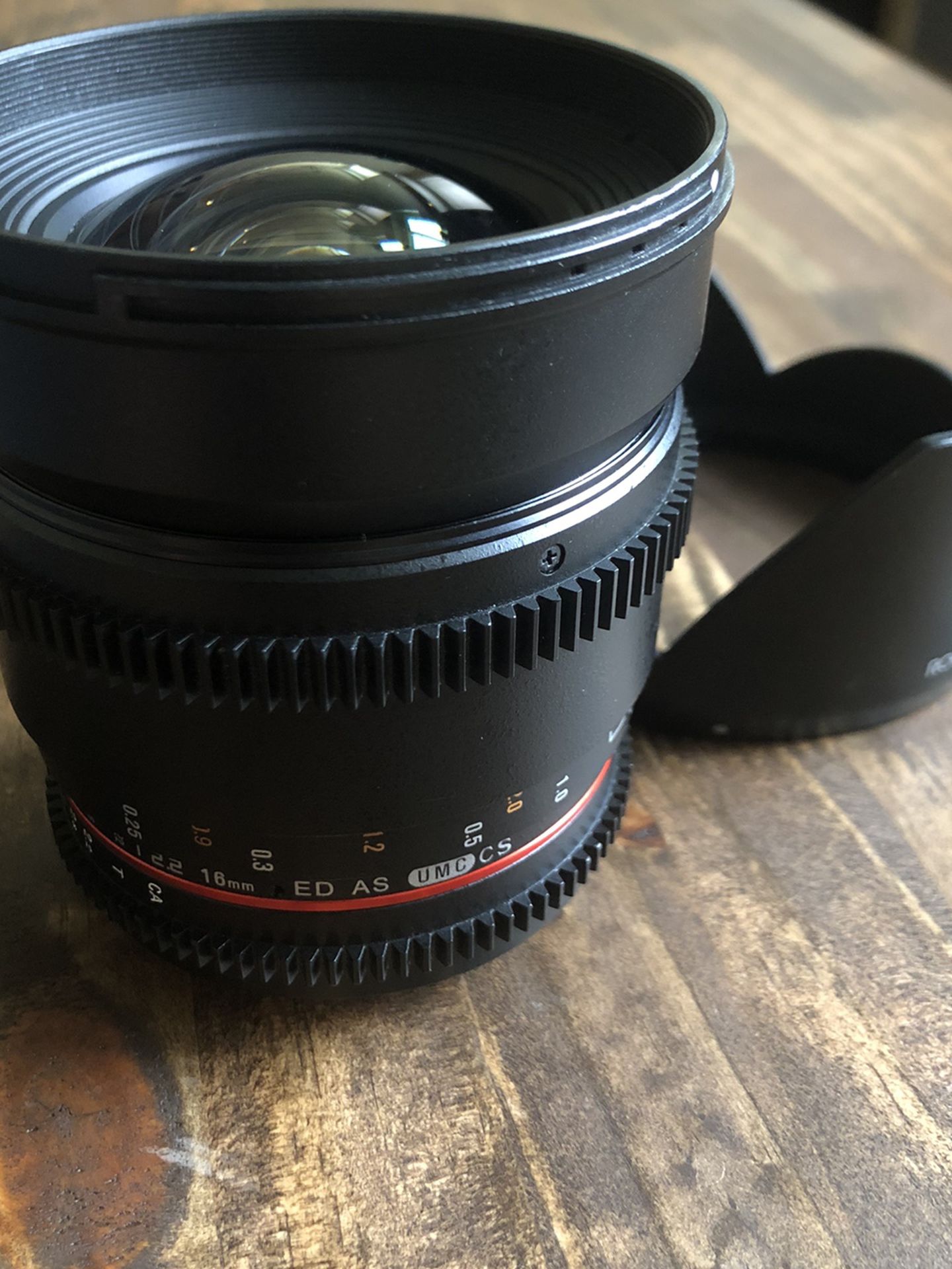 Rokinon 16mm T2.2 Cinema Lens for Canon EF