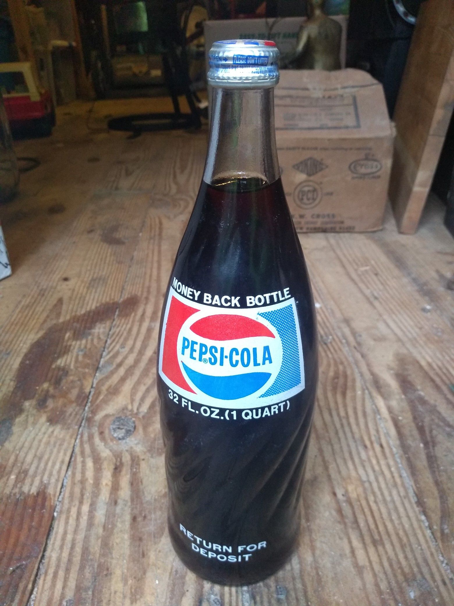 1970's Quart Pepsi Bottle